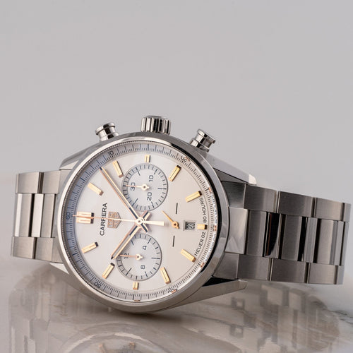 TAG Heuer Carrera - Montre Calibre Heuer 02 en acier 58 Facettes TOT-02317