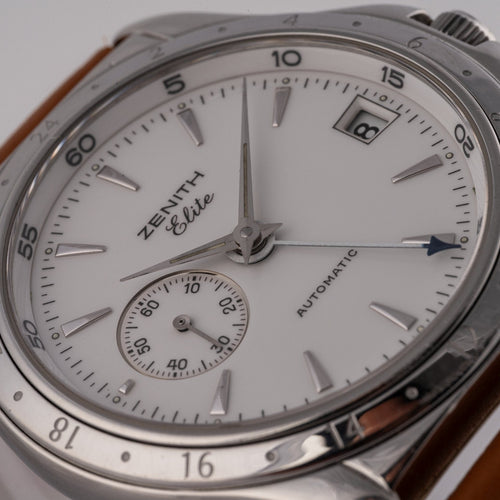Zenith Elite GMT - Montre en acier 58 Facettes TOT-02243