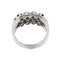 Bague 56 Bague rivière triple en or blanc 18 ct avec diamants et saphirs 58 Facettes 30225