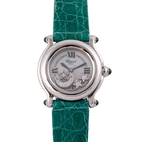 Chopard Happy Sport - Montre en acier et diamants 58 Facettes TOT-02299