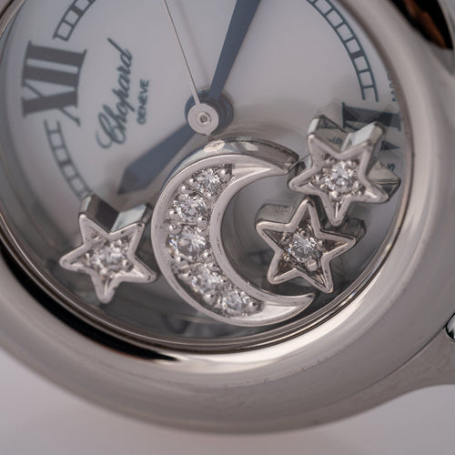 Chopard Happy Sport - Montre en acier et diamants 58 Facettes TOT-02299