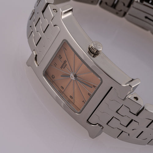 Hermès Heure H - Montre en acier 58 Facettes TOT-02290