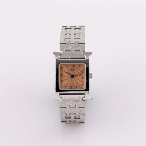 Hermès Heure H - Montre en acier 58 Facettes TOT-02290