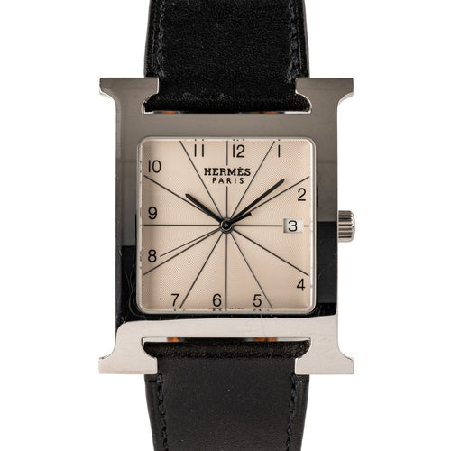 Hermès Heure H - Montre HH1.810 en acier 58 Facettes TOT-02266