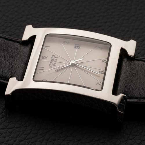 Hermès Heure H - Montre HH1.810 en acier 58 Facettes TOT-02266