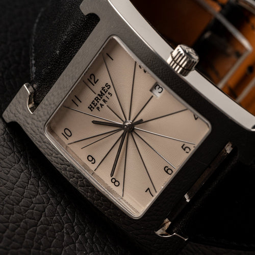 Hermès Heure H - Montre HH1.810 en acier 58 Facettes TOT-02266
