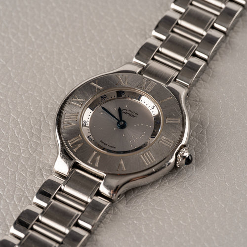 Cartier Must 21 - Montre W10109T2 1340 en acier 58 Facettes TOT-02233