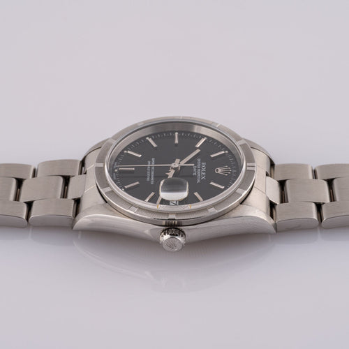 Rolex Oyster Perpetual Date - Montre 15210 en acier 58 Facettes TOT-02282