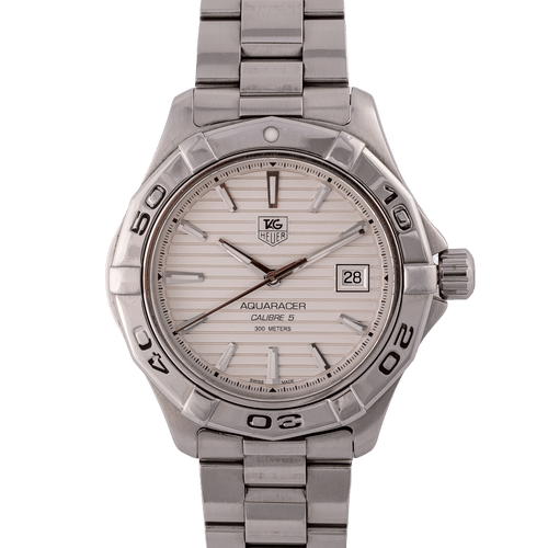 TAG Heuer AquaRacer - Montre Calibre 5 en acier 58 Facettes TOT-02445