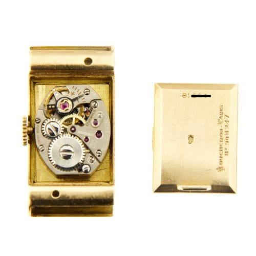 Montre Boucheron Reflet - Montre en or jaune 18 ct rectangulaire 58 Facettes 27256