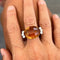 Bague 56 Ponte Vecchio Gioielli - Bague en or blanc 18 ct citrine et diamants 58 Facettes 12776
