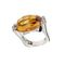 Bague 56 Ponte Vecchio Gioielli - Bague en or blanc 18 ct citrine et diamants 58 Facettes 12776