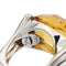 Bague 56 Ponte Vecchio Gioielli - Bague en or blanc 18 ct citrine et diamants 58 Facettes 12776