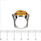 Bague 56 Ponte Vecchio Gioielli - Bague en or blanc 18 ct citrine et diamants 58 Facettes 12776