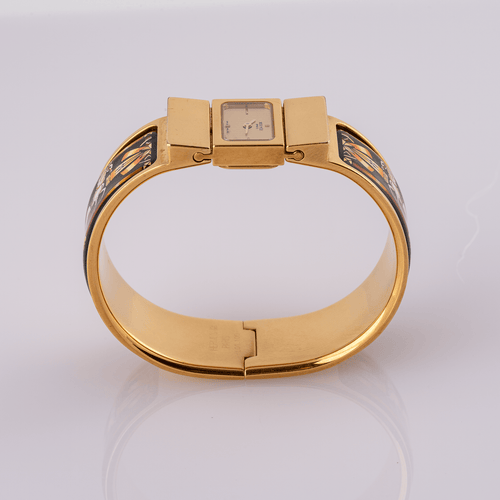 Hermès Loquet - Montre L01.201 plaqué or 58 Facettes TOT-02419