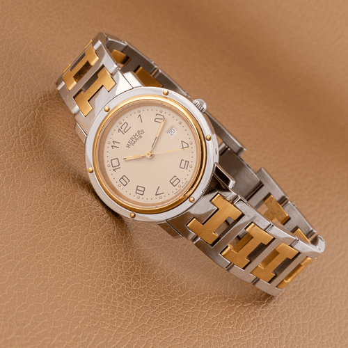 Hermès Clipper - Montre CL3.440 en acier 58 Facettes TOT-02414