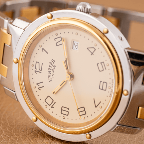 Hermès Clipper - Montre CL3.440 en acier 58 Facettes TOT-02414