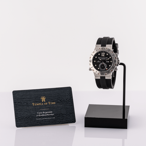 Montre Bulgari Diagono Scuba GMT - Montre SD38SGMT en acier 58 Facettes TOT-02381
