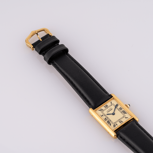 Cartier Must de Tank - Montre unisexe en plaqué or 58 Facettes TOT-02343