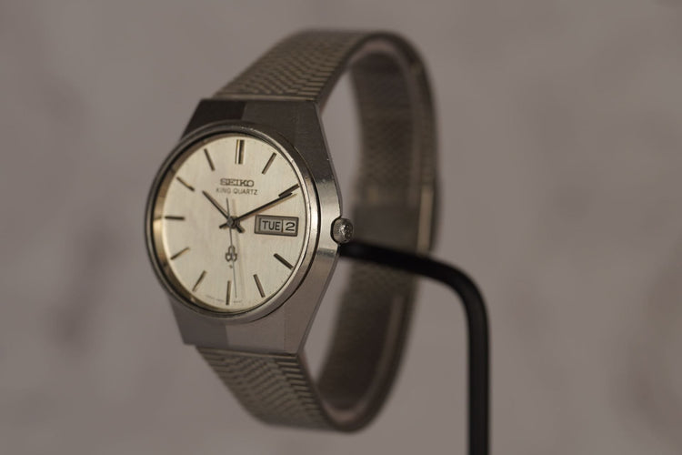 Seiko King Quartz - Montre en acier 58 Facettes TOT-11110