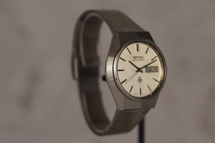 Seiko King Quartz - Montre en acier 58 Facettes TOT-11110