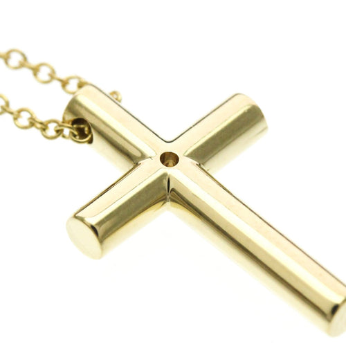 Tiffany & Co. - Pendentif croix en or jaune 18K et diamant 58 Facettes d5ynktsadv