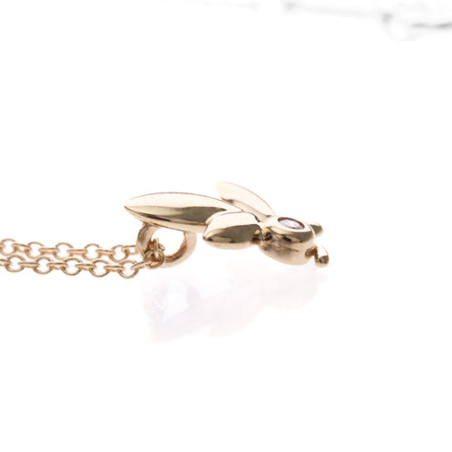 Tiffany & Co. Paloma Picasso - Pendentif Olive Leaf en or rose et diamant 58 Facettes vt9tesv8ru