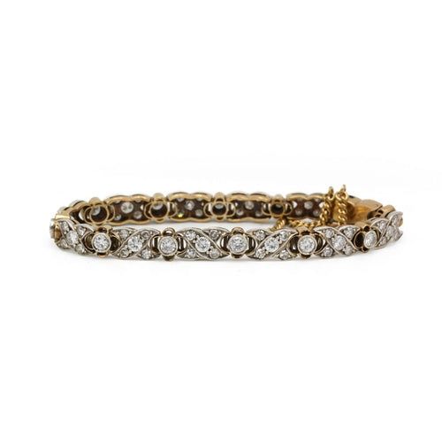 Bracelet en or 750‰, argent 800‰ et diamants 58 Facettes 260037R