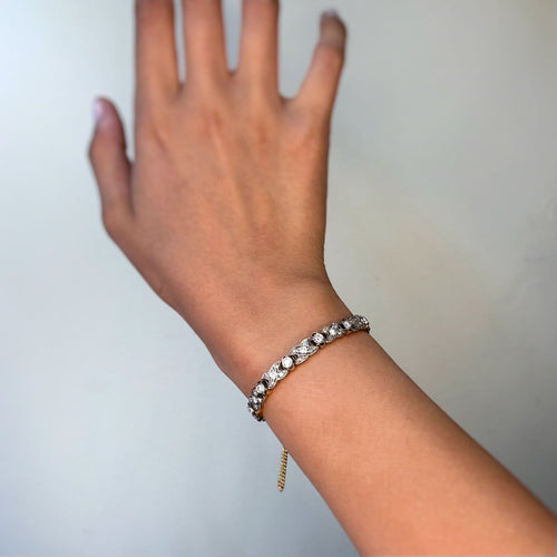 Bracelet en or 750‰, argent 800‰ et diamants 58 Facettes 260037R