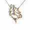 Pendentif édouardien en or 18k, platine, diamant et perles 58 Facettes