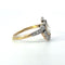 54 Bague en or 18 ct et argent avec diamant taille ancienne 58 Facettes