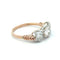 59 Bague en or 14 carats et diamants taille ancienne 58 Facettes