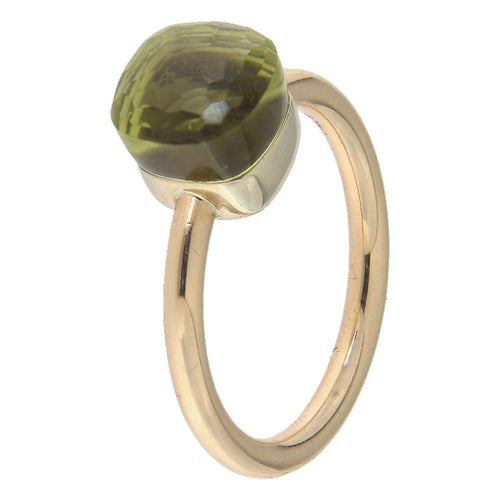 53 Pomellato Nudo Petit - Bague en or rose et quartz lemon 58 Facettes G4021