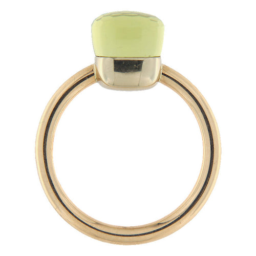 53 Pomellato Nudo Petit - Bague en or rose et quartz lemon 58 Facettes G4021