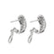 Boucles d'oreilles Boucles d'oreilles puces en or blanc 18 ct et diamants 58 Facettes 31073