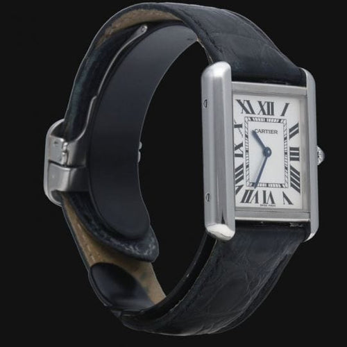 Cartier Tank Solo - Montre en cuir 58 Facettes MT47845