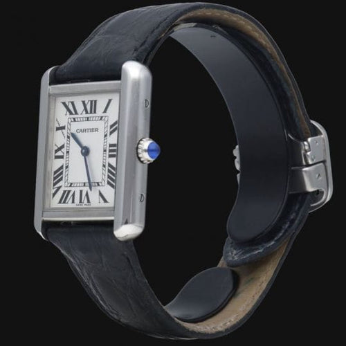 Cartier Tank Solo - Montre en cuir 58 Facettes MT47845