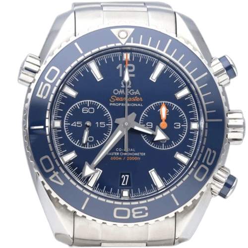 Omega Seamaster Planet Ocean - Montre chronographe 600M en acier et céramique 58 Facettes MT47739