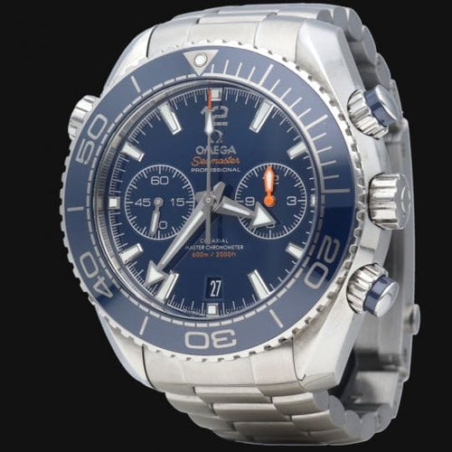 Omega Seamaster Planet Ocean - Montre chronographe 600M en acier et céramique 58 Facettes MT47739