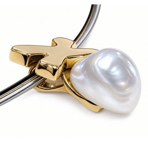 Pendentif en or 18k et perle baroque australienne 58 Facettes CL220COV1072