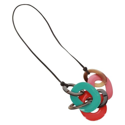 Hermès Karamba - Collier en corne de buffle laquée et coton ciré 58 Facettes kba36s9b0j