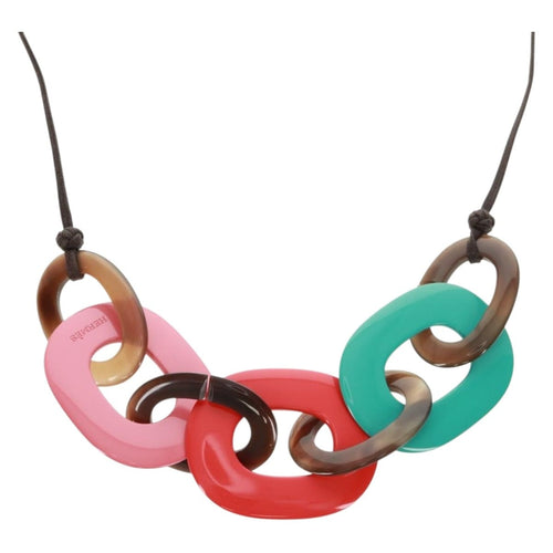 Hermès Karamba - Collier en corne de buffle laquée et coton ciré 58 Facettes kba36s9b0j