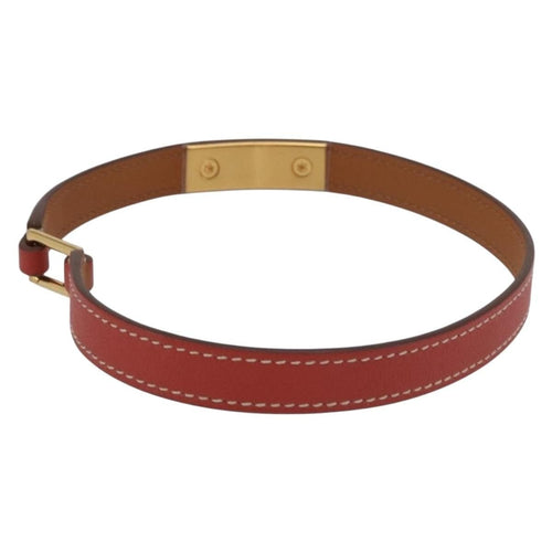 Hermès Rivale Double Tour - Bracelet en cuir rouge 58 Facettes s7ivtb4e40