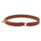 Hermès Rivale Double Tour - Bracelet en cuir rouge 58 Facettes s7ivtb4e40