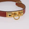 Hermès Rivale Double Tour - Bracelet en cuir rouge 58 Facettes s7ivtb4e40
