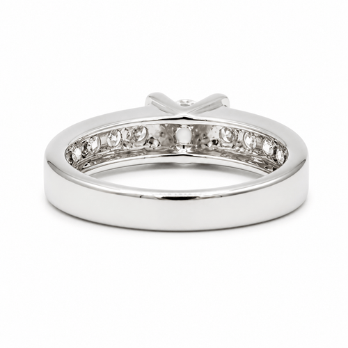57 Bague bandeau en or blanc et diamants 1,60 carat 58 Facettes 1.0001331/2