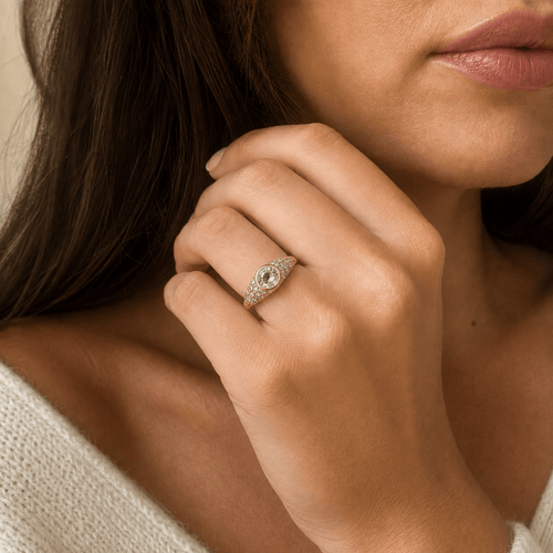 58 Bague jonc en or jaune et diamants 58 Facettes 1.0001644/4