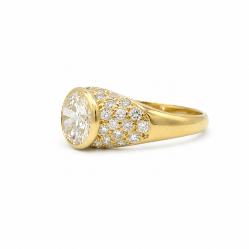 58 Bague jonc en or jaune et diamants 58 Facettes 1.0001644/4