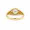 58 Bague jonc en or jaune et diamants 58 Facettes 1.0001644/4