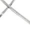 Collier Recarlo - Collier croix double en or blanc 18 ct et diamants 58 Facettes 26524